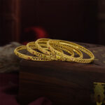 Radiant Heritage One Gram Gold-Plated Bangles – Elegant Daily Wear