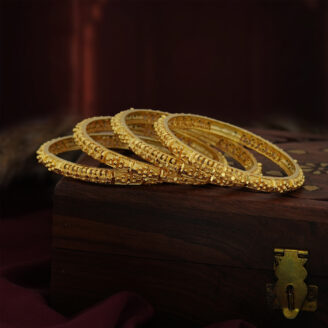 Royal Charm 1 Gram Gold Bangles – Elegant Occasional Wear