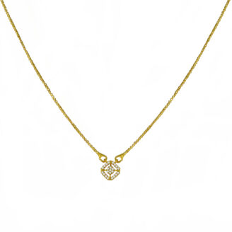Elegant One Gram Gold Plated Chain with Pendant – Daily Wear | Jecy Jewels