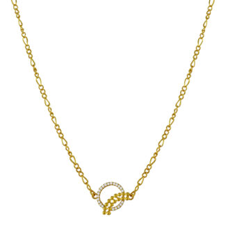 Signature One Gram Gold Plated Chain with Pendant – Daily Wear | Jecy Jewels